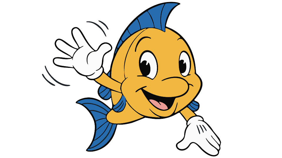 A fish waving